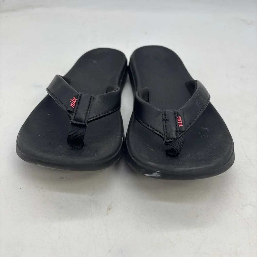 Nike Comfort Slides Womens 7 Black Slip On Sandals Comfortbed Flip Flops